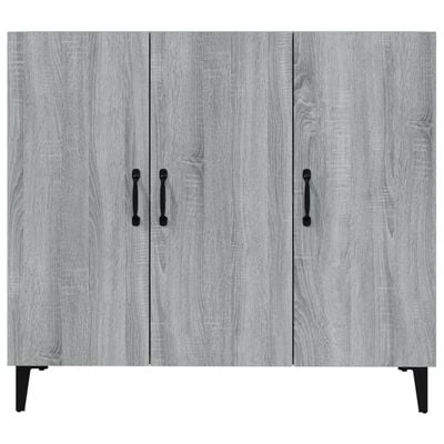 vidaXL Sideboard Grey Sonoma 90x34x80 cm Engineered Wood