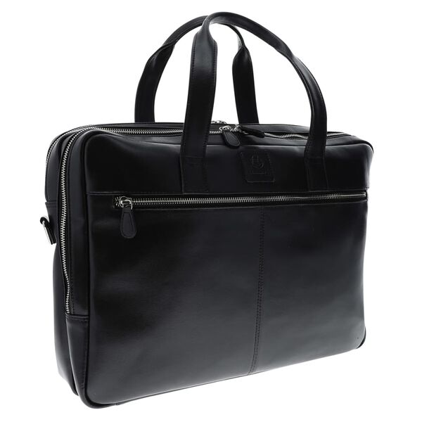 Exacompta Double Compartment Laptop Bag Exactive Leather