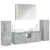 vidaXL Bathroom Furniture Set 6 pcs Concrete Grey