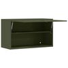 vidaXL Wall Cabinet for Garage with Gas-lift Door Olive green