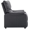 vidaXL Recliner Chair Dark Grey Fabric