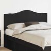 vidaXL Headboard with Headboard Black Oak 150 cm Engineered wood