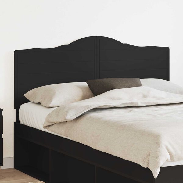 vidaXL Headboard with Headboard Black Oak 150 cm Engineered wood