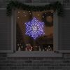 vidaXL Christmas Snowflake with 156 LEDs Blue 55.5 x 55.5 x 0.75cm PVC