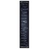 vidaXL Kitchen Rug Black 300 x 60 cm Velvet