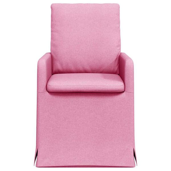 vidaXL Dining Chairs 2 pcs Pink 57 x 67 x 98 cm Fabric