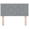 vidaXL Headboard with Headboard Light Grey 90 cm Faux Leather