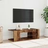 vidaXL TV Cabinet with LED Lights Old Wood 90x39x30 cm Engineered Wood