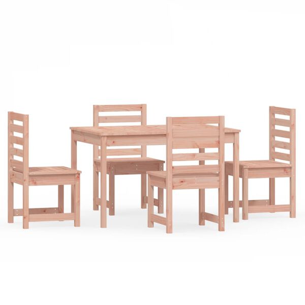 vidaXL 5 Piece Garden Dining Set Solid Wood Douglas