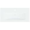vidaXL Built-in Basin with Faucet 81x39x18 cm Ceramic White