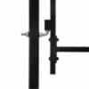 vidaXL Fence Gate Double Door with Spike Top Steel 299.5x199.5 cm Black