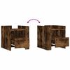 vidaXL Bedside Cabinet Smoked Oak 45x50x50 cm Engineered Wood
