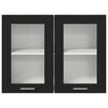 vidaXL Hanging Cabinet Lyon Black Oak 80 x 31 x 60 cm Engineered Wood