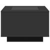vidaXL Coffee Table with LED Black 60x60x40 cm Engineered Wood