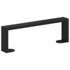 vidaXL Furniture Feet 2 pcs Black 31.1 x 4 x 10 mm Iron