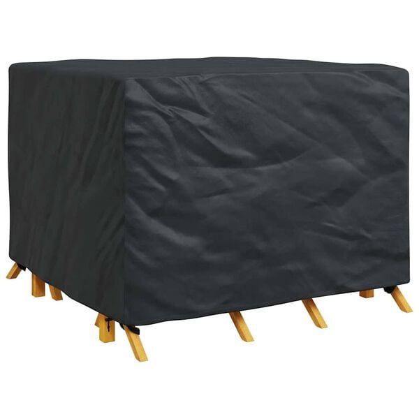 vidaXL Furniture Cover Plain Black 135 x 135 x 90 cm Fabric