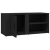 vidaXL TV Cabinets 2 pcs Black 80x31.5x36 cm Engineered Wood