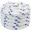 vidaXL Multipurpose Utility Rope 40 mm 25 m White and Blue PP
