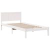 vidaXL Bed Frame White 80 x 200 cm Solid Pine wood