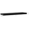 vidaXL Floating Wall Shelves 2 pcs Black 120x20x3.8 cm