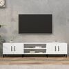 vidaXL TV Cabinet White 180x31.5x40 cm Engineered Wood