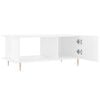 vidaXL Coffee Table High Gloss White 90x50x40 cm Engineered Wood