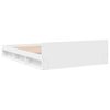 vidaXL Bed Frame with Drawers without Mattress White 150x200 cm King Size