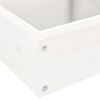 vidaXL Garden Planter 4-Tier 80.5x79x36 cm White Solid Wood Pine