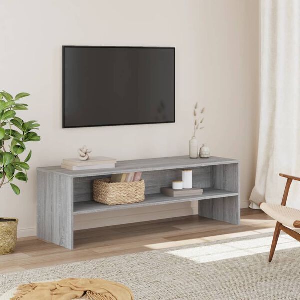 vidaXL TV Cabinet Grey Sonoma 120x40x40 cm Engineered Wood