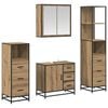vidaXL Bathroom Furniture Set 4 pcs Artisan Oak Engineered Wood
