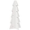 vidaXL Wooden Christmas Tree for Decoration White 49 cm Solid Wood Pine