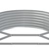 vidaXL Garden Raised Bed Galvanised Steel 249x100x36 cm Silver