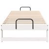 vidaXL Bed Frame White 90 x 210 cm Solid Pine Wood