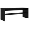 vidaXL TV Cabinet Black Oak 100 x 35 x 40 cm Engineered Wood