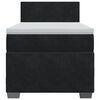 vidaXL Box Spring Bed with Mattress Black 90x190 cm Velvet