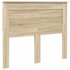 vidaXL Bed Frame with Headboard Sonoma 120 x 190 cm Solid Pine Wood