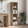 vidaXL Book Cabinet Artisan Oak 36x30x143 cm Engineered Wood