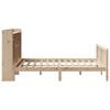 vidaXL Bookcase Bed without Mattress 140x190 cm Solid Wood Pine