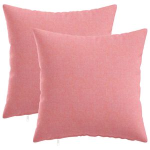 vidaXL Cushion Cover 2 pcs HEERLEN Pink 30 x 30 cm Fabric