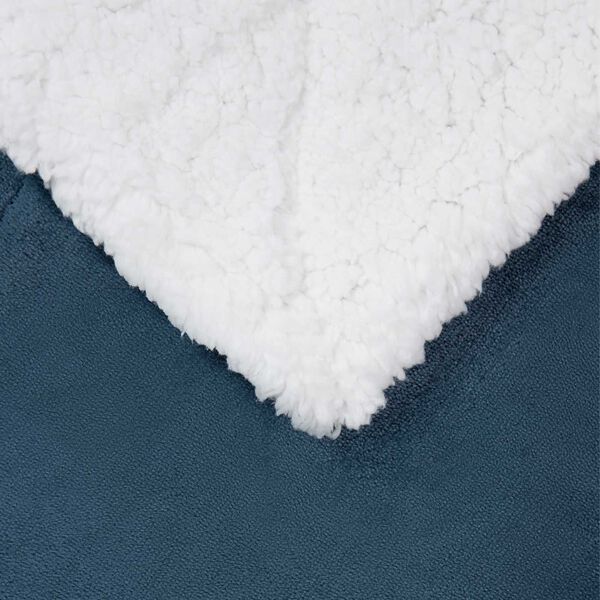 vidaXL Throw Blanket Navy Blue 130 x 150 cm Fleece