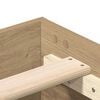 vidaXL Bed Frame No Mattress Artisan Oak 120x200 cm Engineered Wood