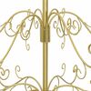 vidaXL Metal Christmas Tree with Stand Gold 180 cm Powder-coated steel