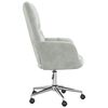 vidaXL Relaxing Chair with Wheel Light Grey 62 x 68.5 x 105 cm Velvet