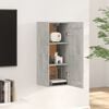 vidaXL Wall Cabinet Concrete Grey 35x34x90 cm Engineered Wood