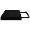 vidaXL Floating Wall Shelf High Gloss Black 40x23x3.8 cm MDF