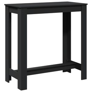 vidaXL Bar Table Black 102x50x103,5 cm Engineered Wood