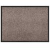 vidaXL Door Mat Beige 80 x 60 x 1.2 cm Teddy Fabric