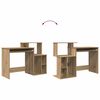 vidaXL Desk Artisan Oak 120.5 x 44 x 88.5 cm Engineered Wood
