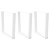 vidaXL Dining Table Legs V-Shape 3 pcs White 80x(72-73.3) cm Steel