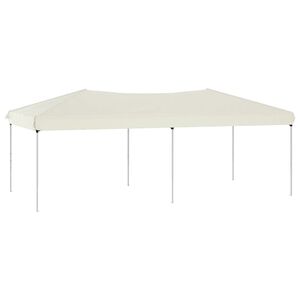 vidaXL Party Tent | Cream | 210D Oxford Fabric with Silver Coating, Steel